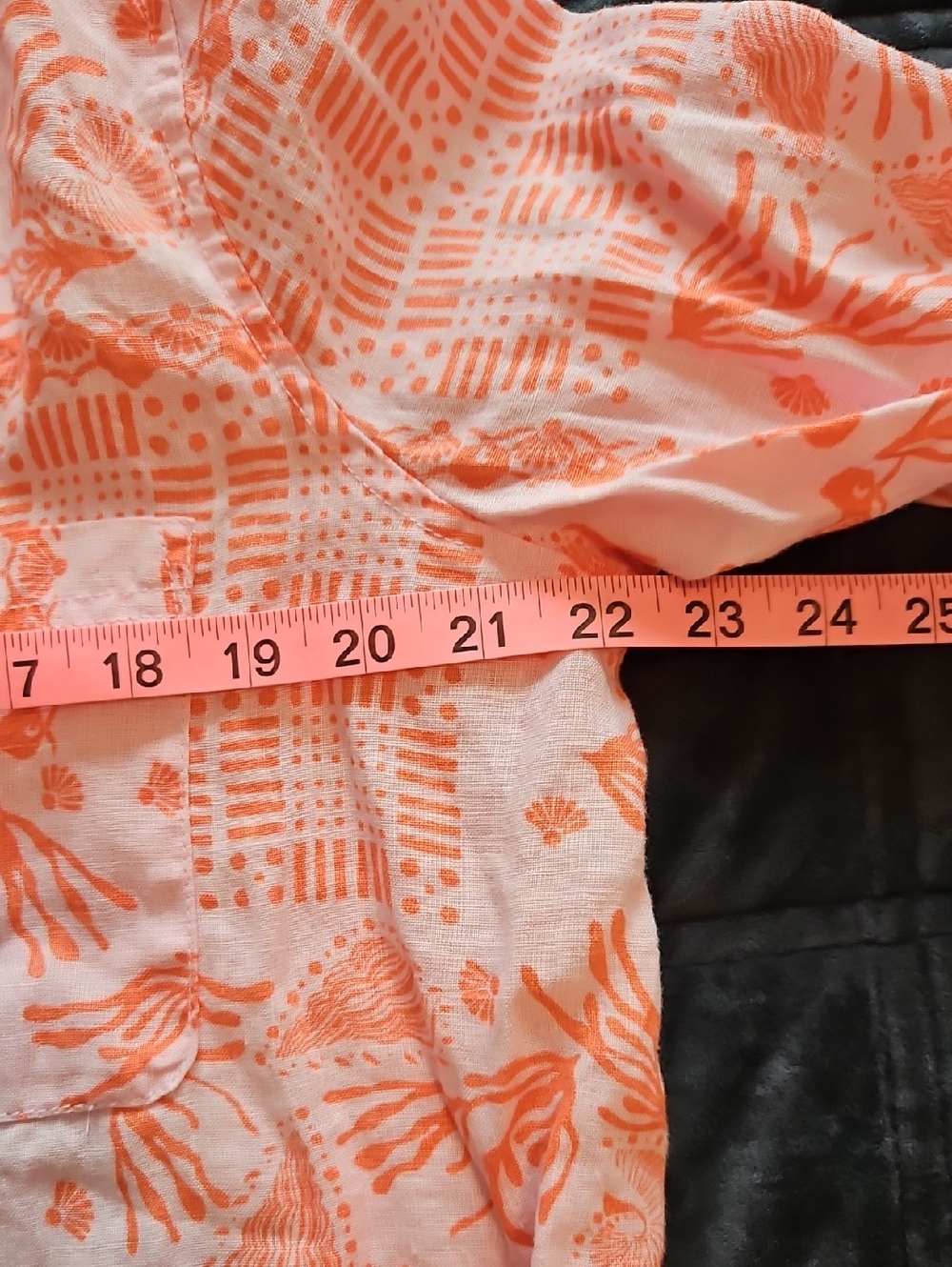Sigrid Olsen Linen Coastal Tunic Button Down, L, Coastal Grandma, Euro, Swim - Picture 10 of 12